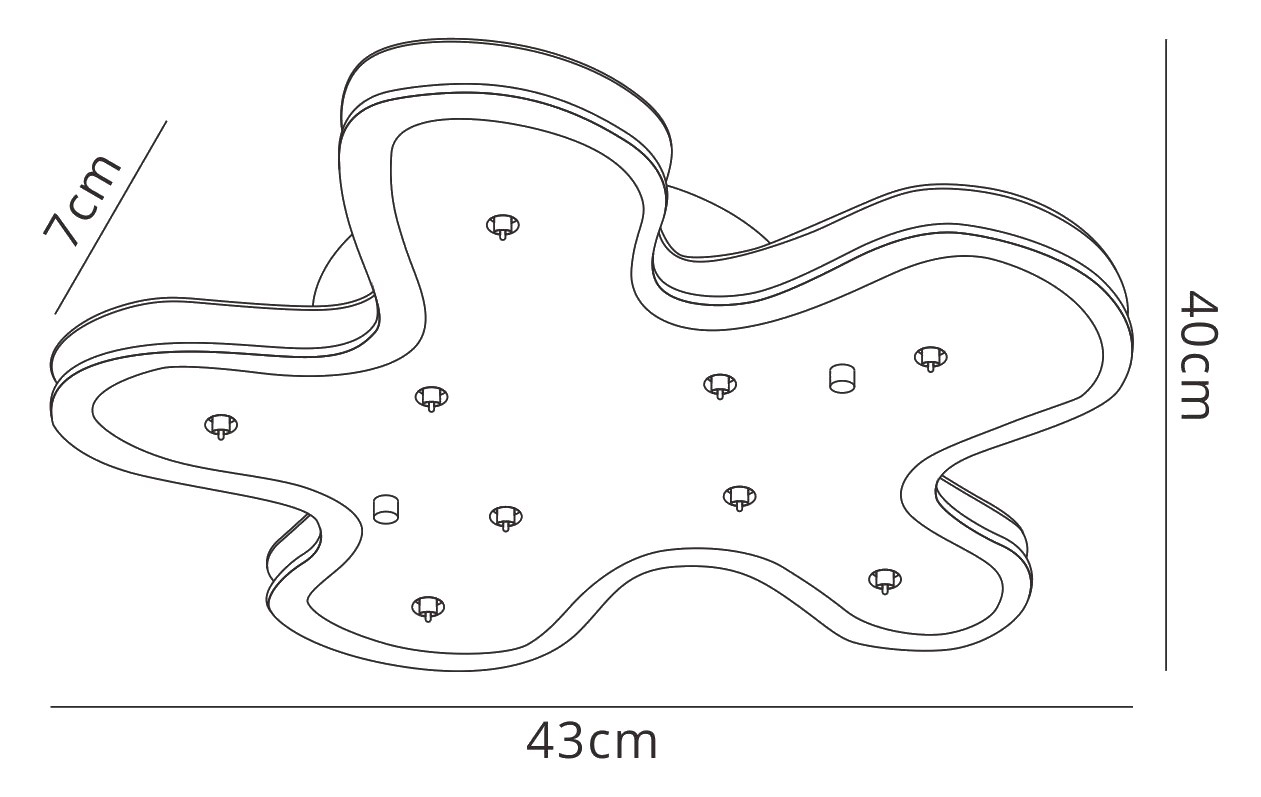 Splash Ceiling Lights Mantra Flush Fittings
